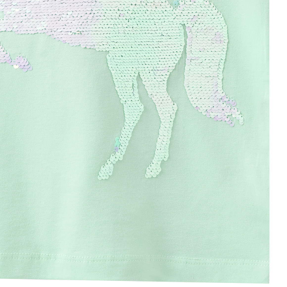 Mädchen T-Shirt mit Wendepailletten