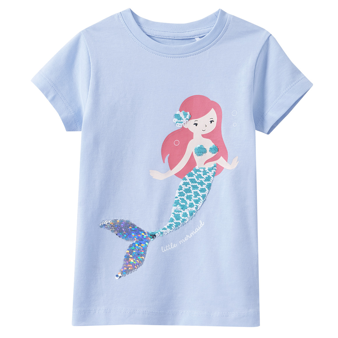 Mädchen T-Shirt mit Wendepailletten
