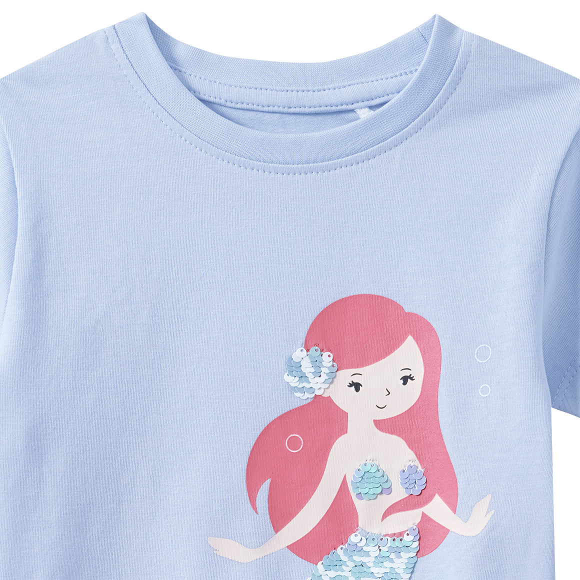 Mädchen T-Shirt mit Wendepailletten