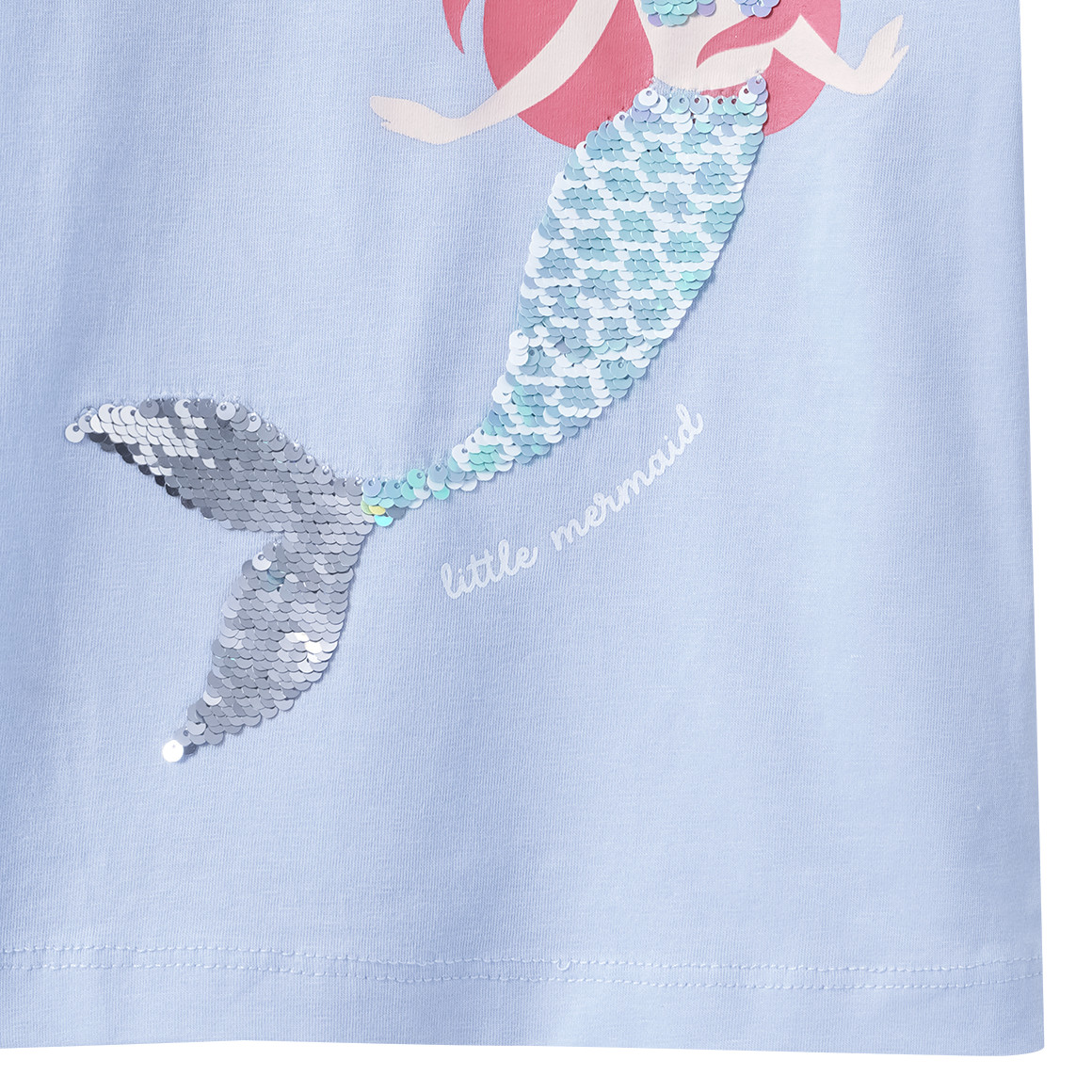 Mädchen T-Shirt mit Wendepailletten