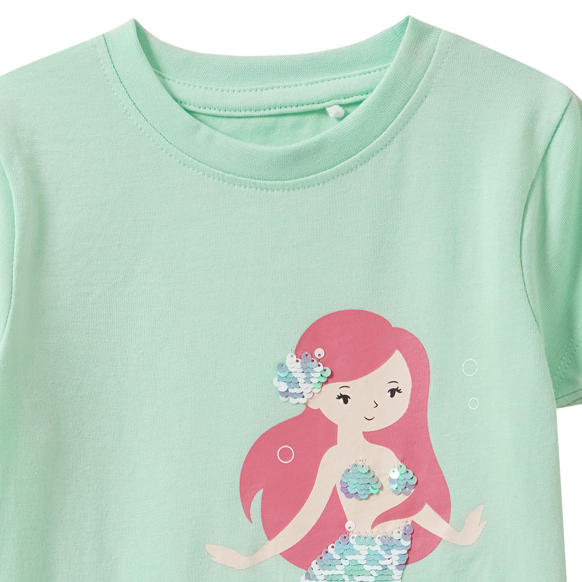 Mädchen T-Shirt mit Wendepailletten