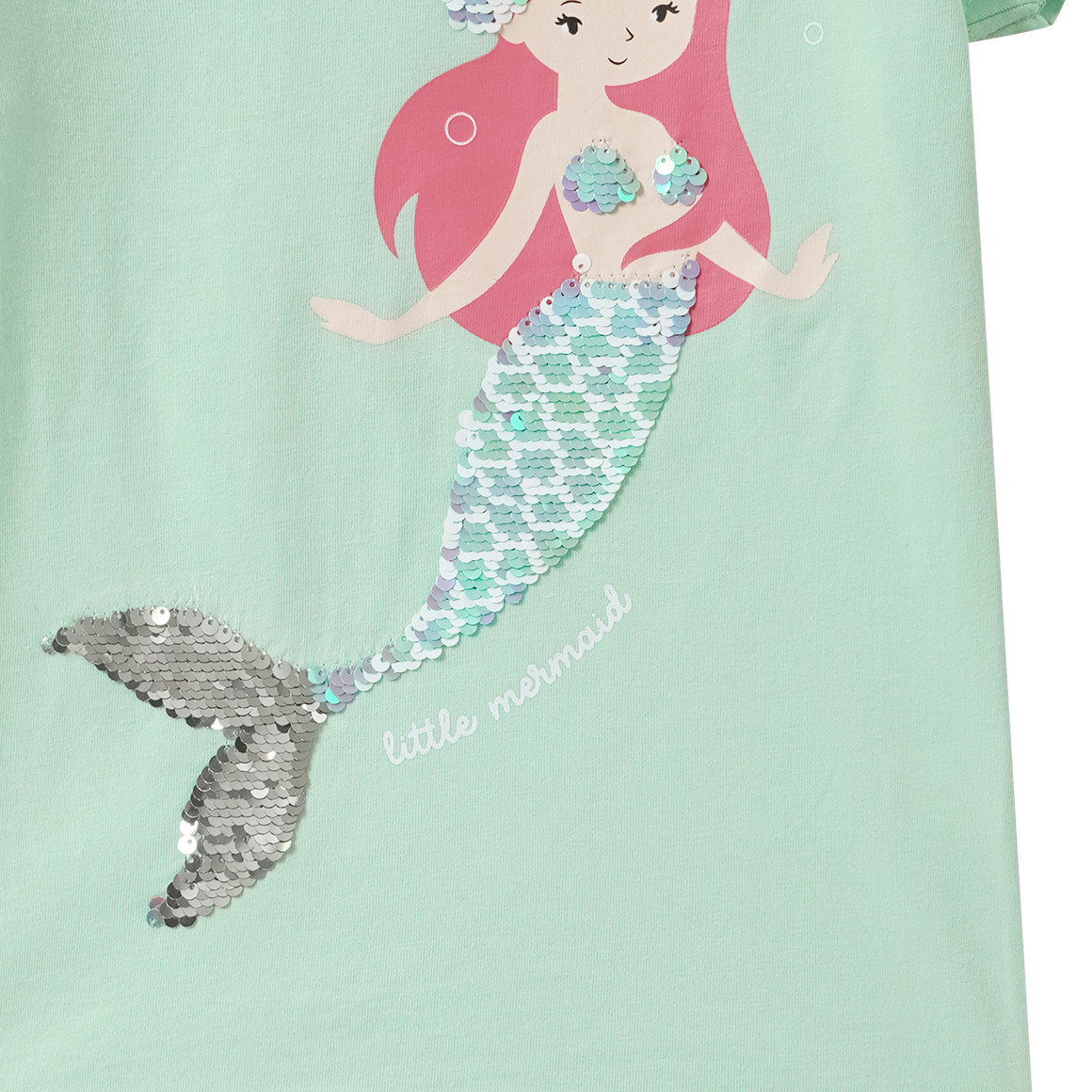 Mädchen T-Shirt mit Wendepailletten