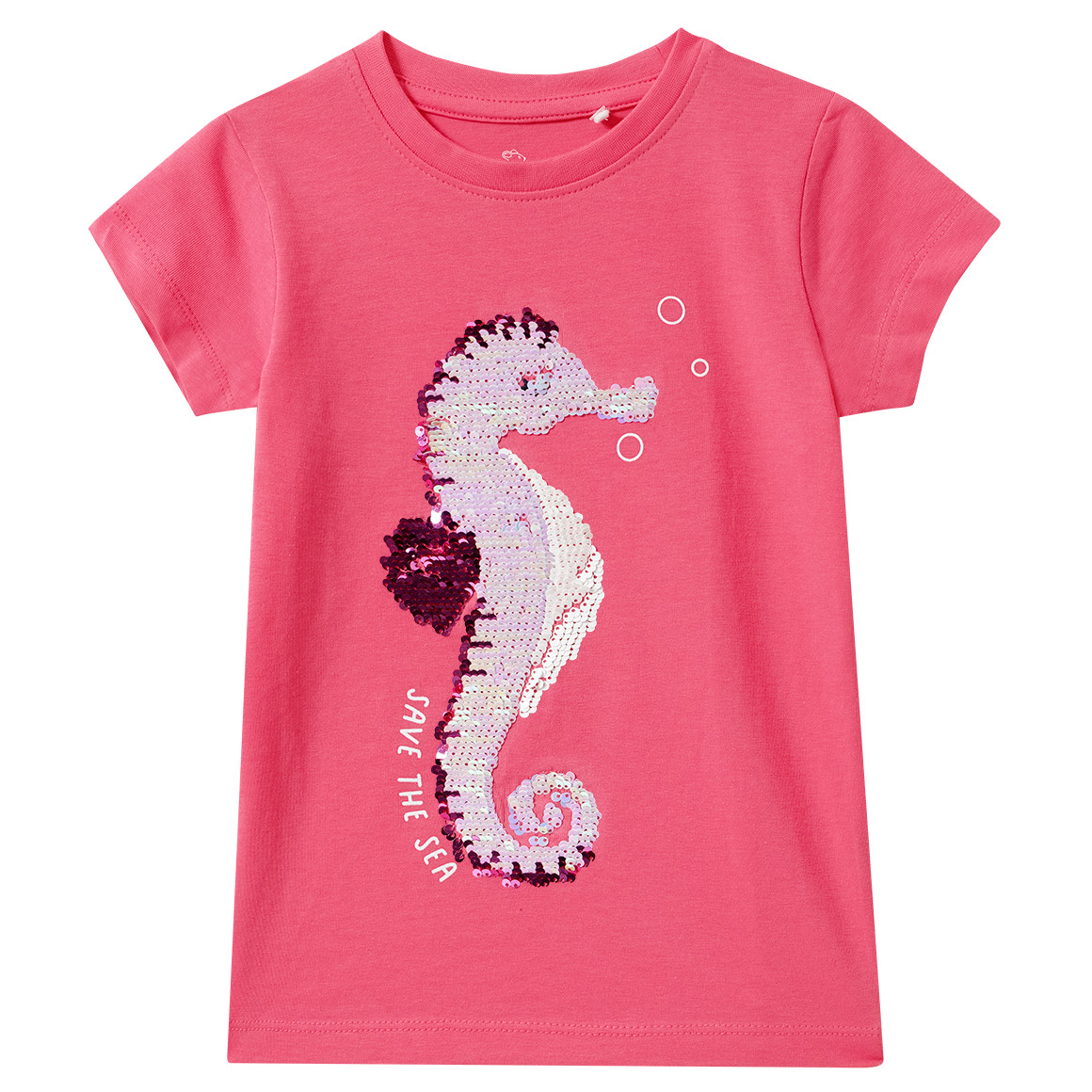 Mädchen T-Shirt mit Wendepailletten