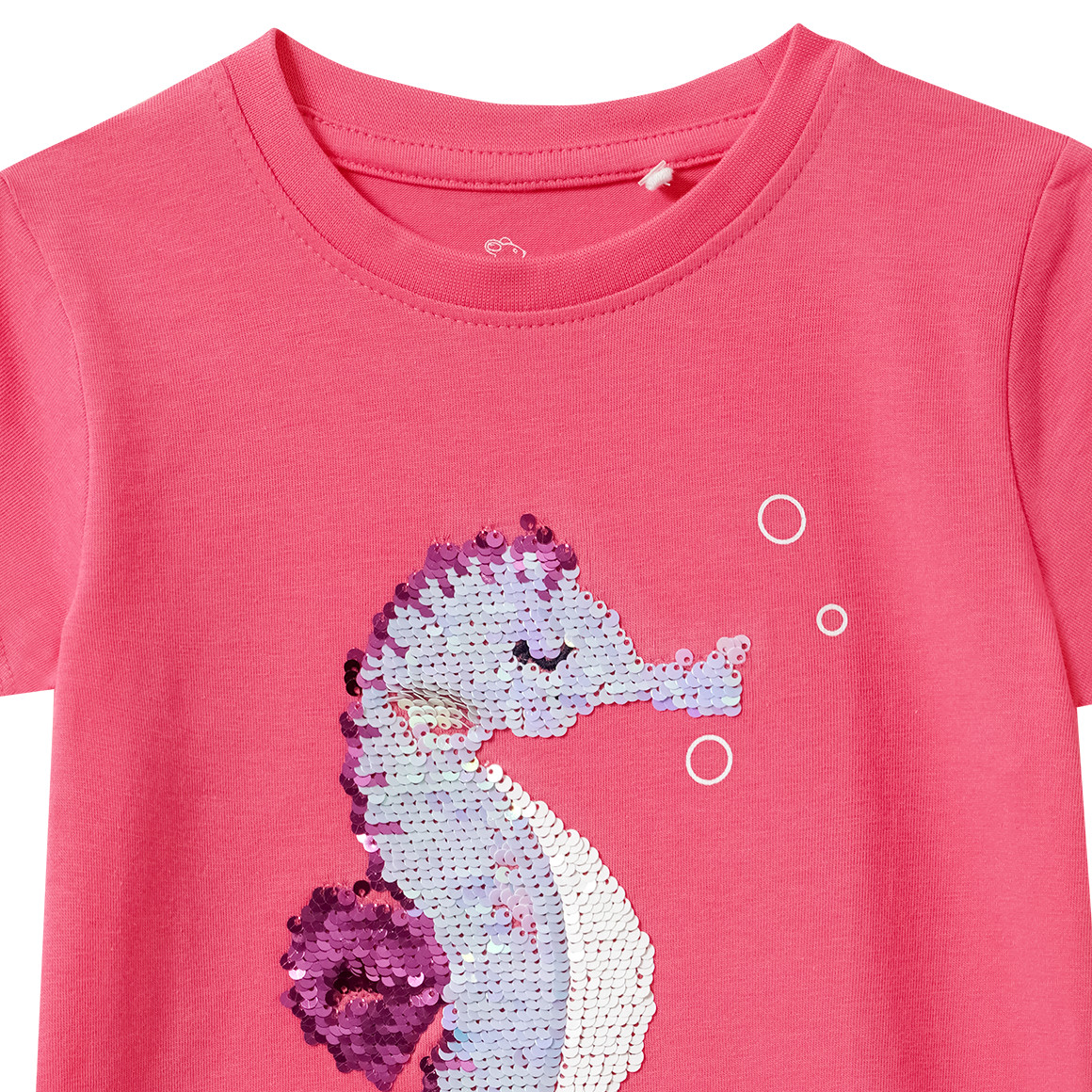 Mädchen T-Shirt mit Wendepailletten