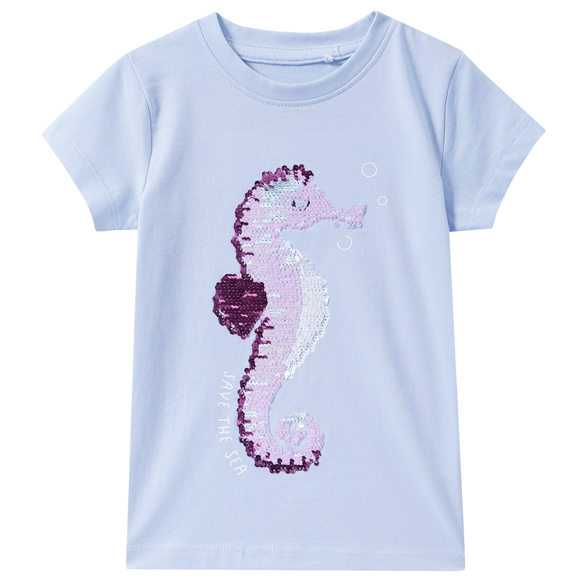 Mädchen T-Shirt mit Wendepailletten