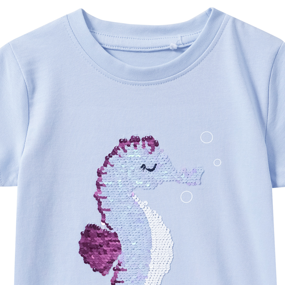 Mädchen T-Shirt mit Wendepailletten