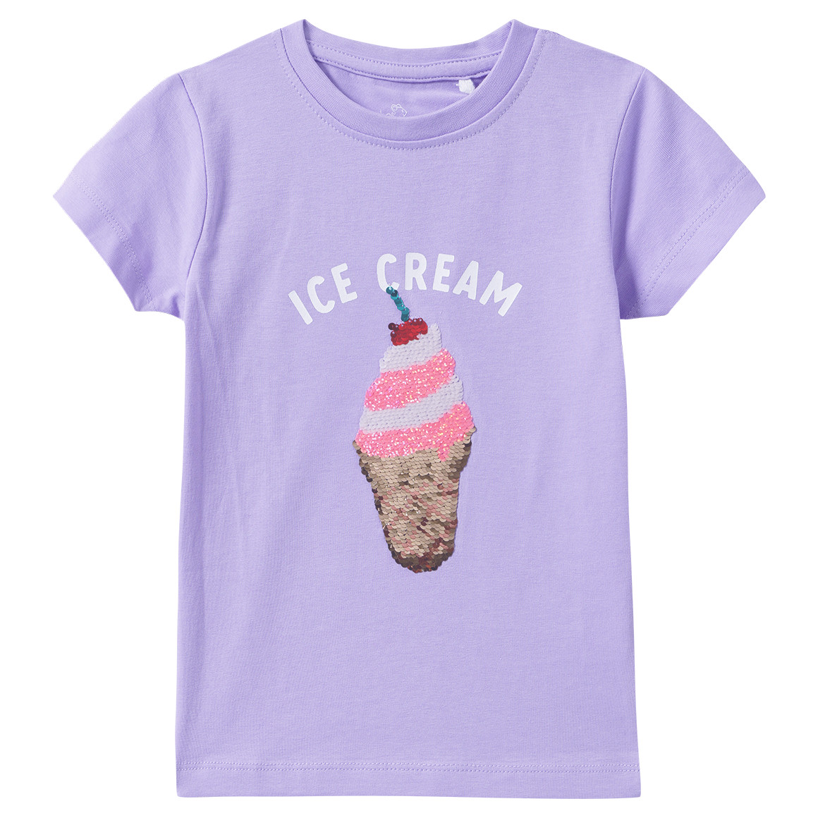 Mädchen T-Shirt mit Wendepailletten