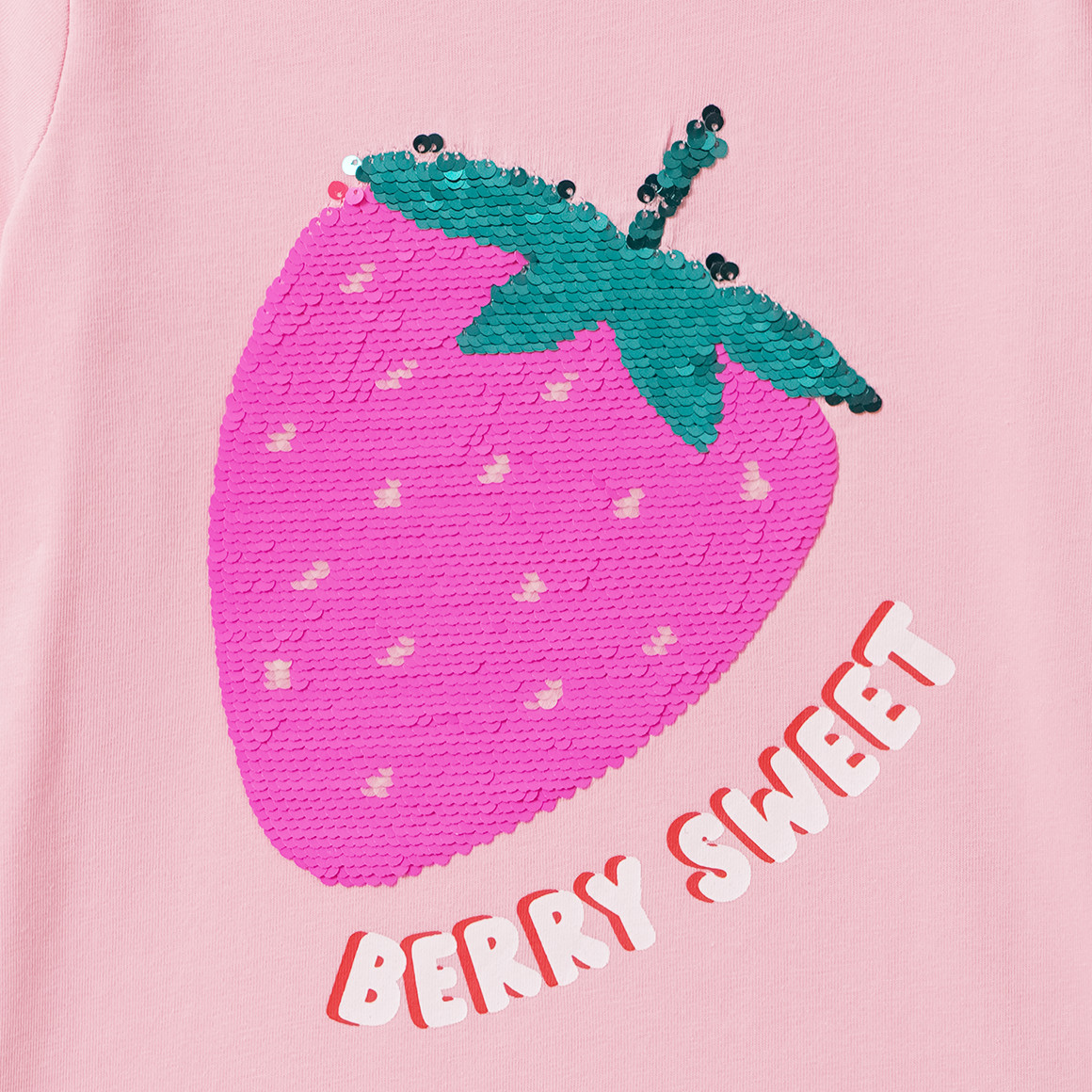 Mädchen T-Shirt mit Wendepailletten