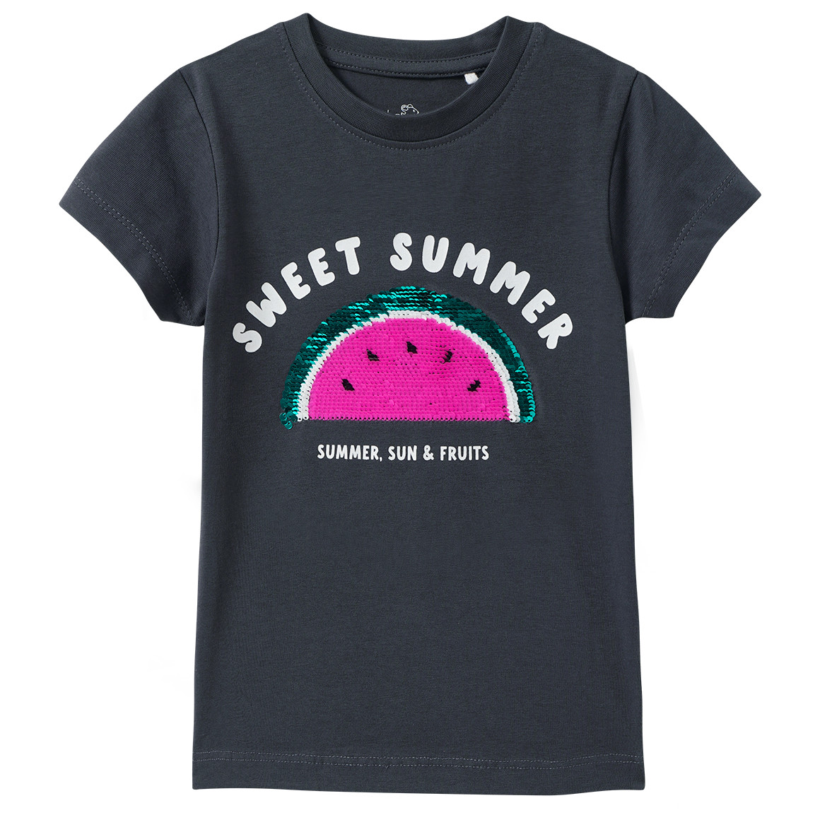 Mädchen T-Shirt mit Wendepailletten