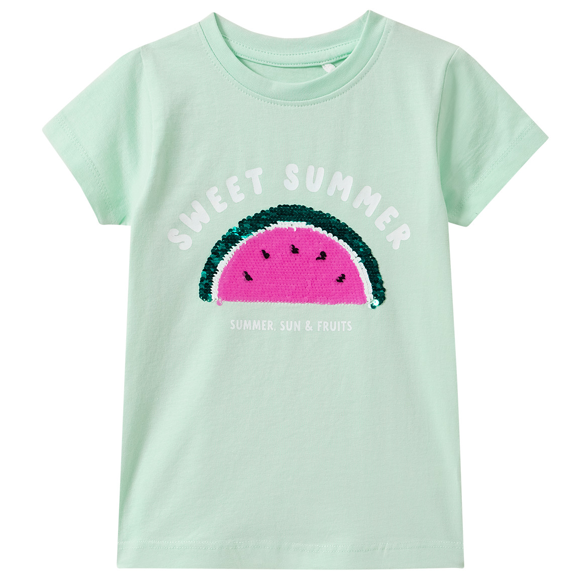 Mädchen T-Shirt mit Wendepailletten