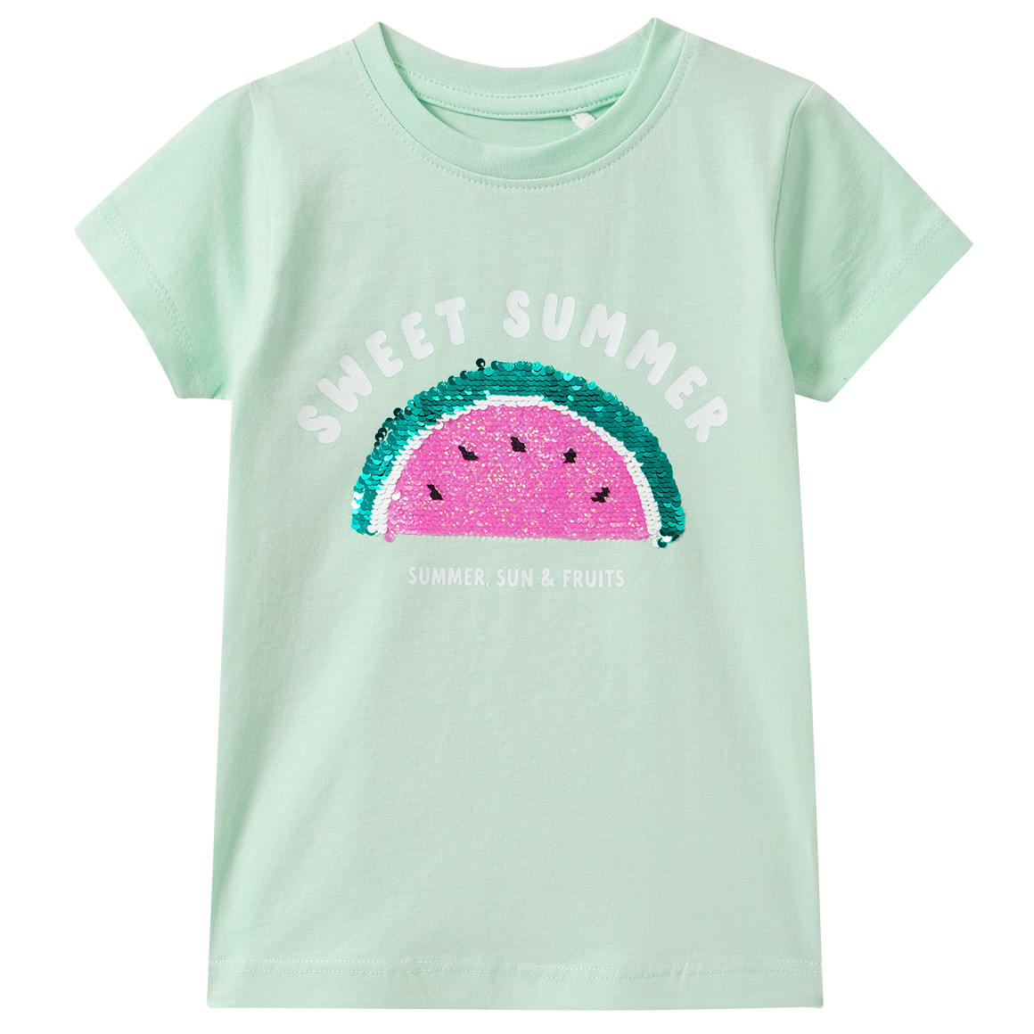 Mädchen T-Shirt mit Wendepailletten