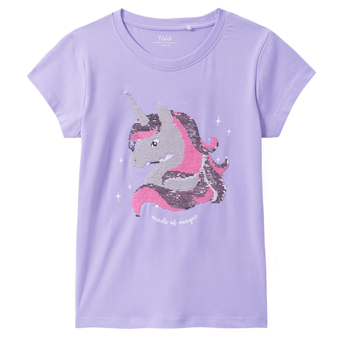 Meisjes T-shirt met omkeerbare pailletten