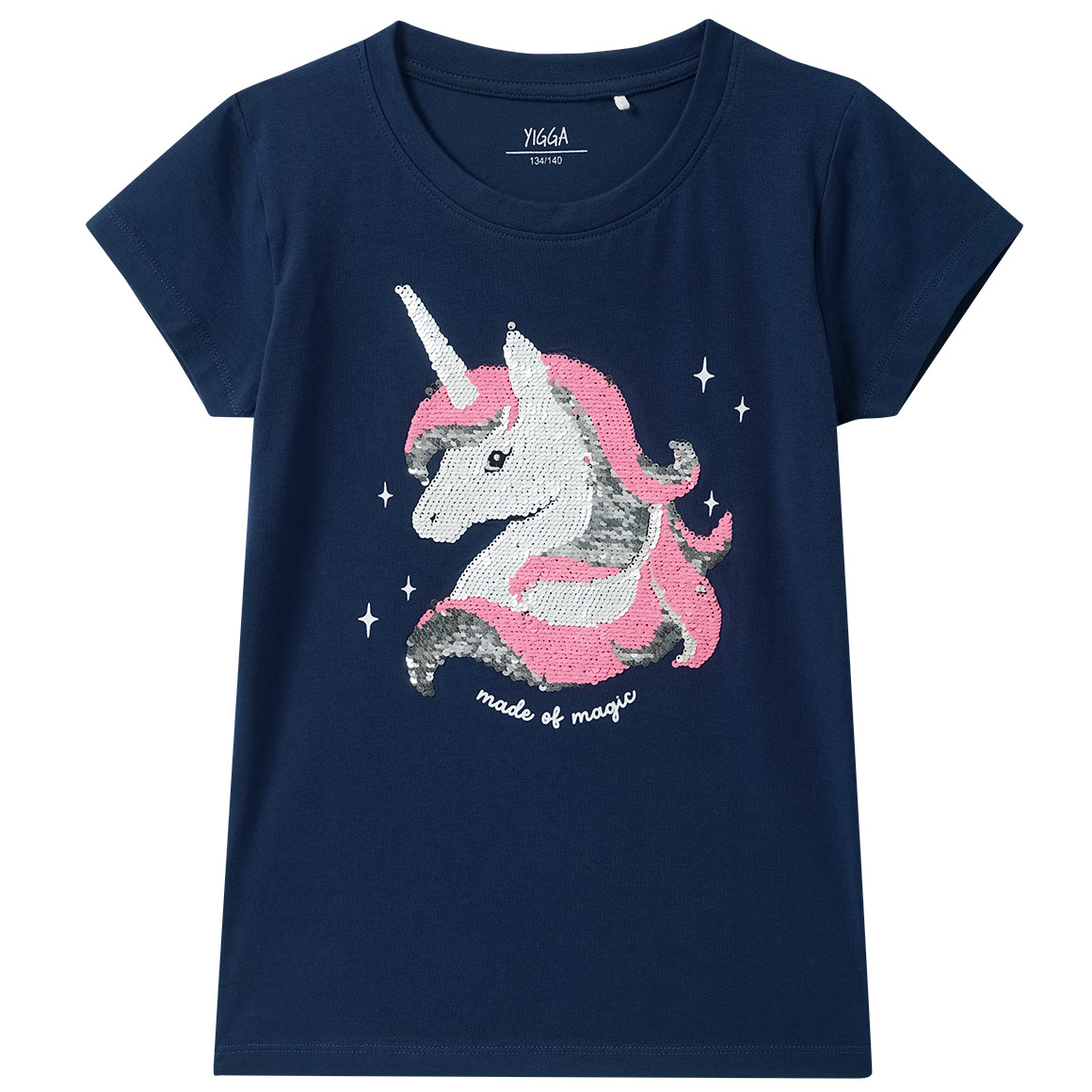 Meisjes T-shirt met omkeerbare pailletten