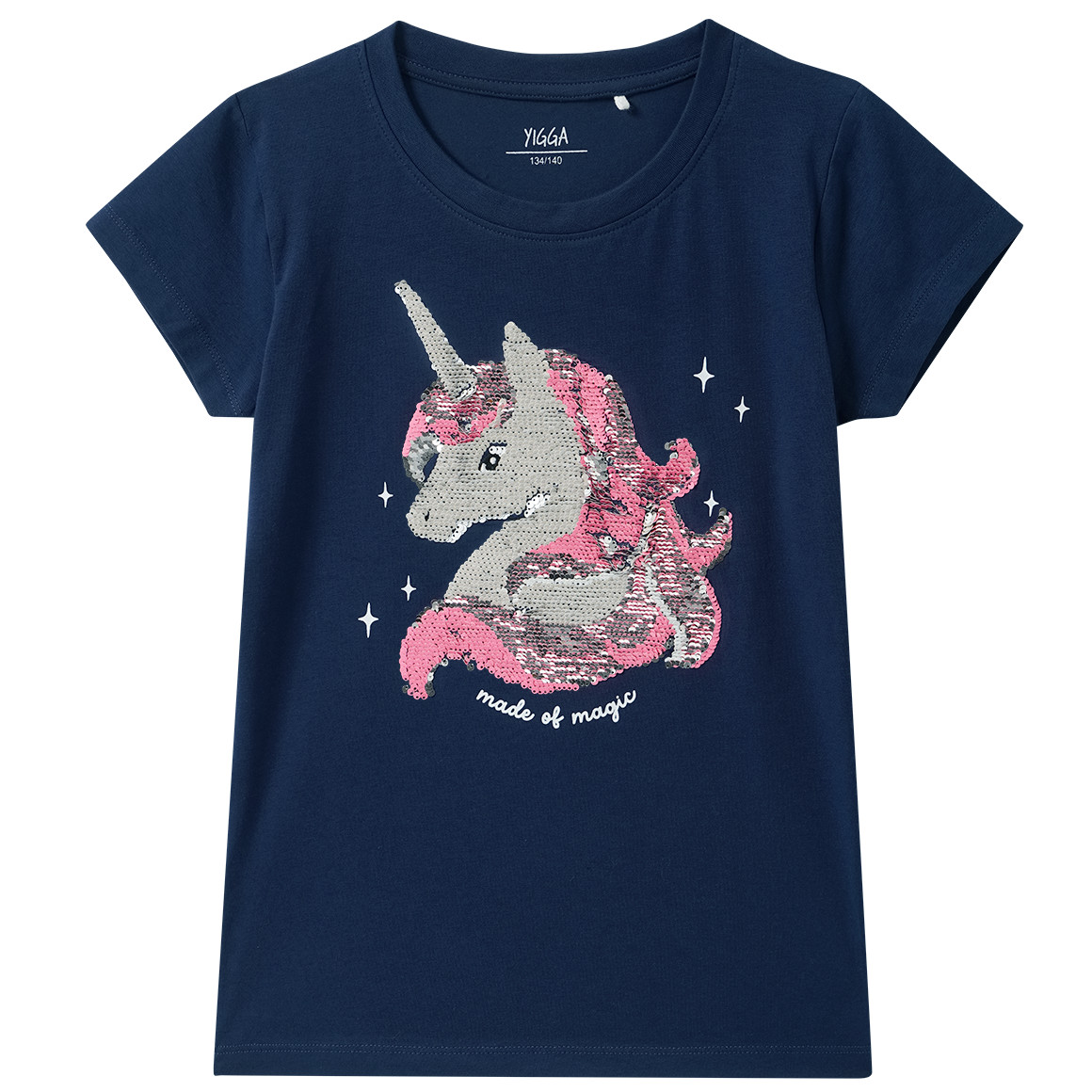 Meisjes T-shirt met omkeerbare pailletten