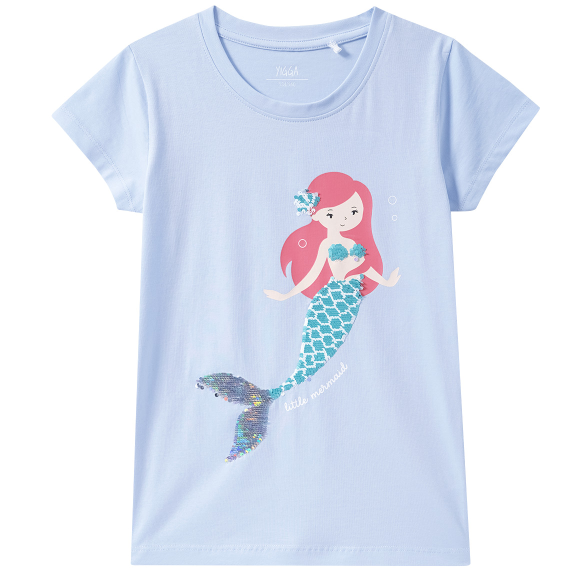 Mädchen T-Shirt mit Wendepailletten