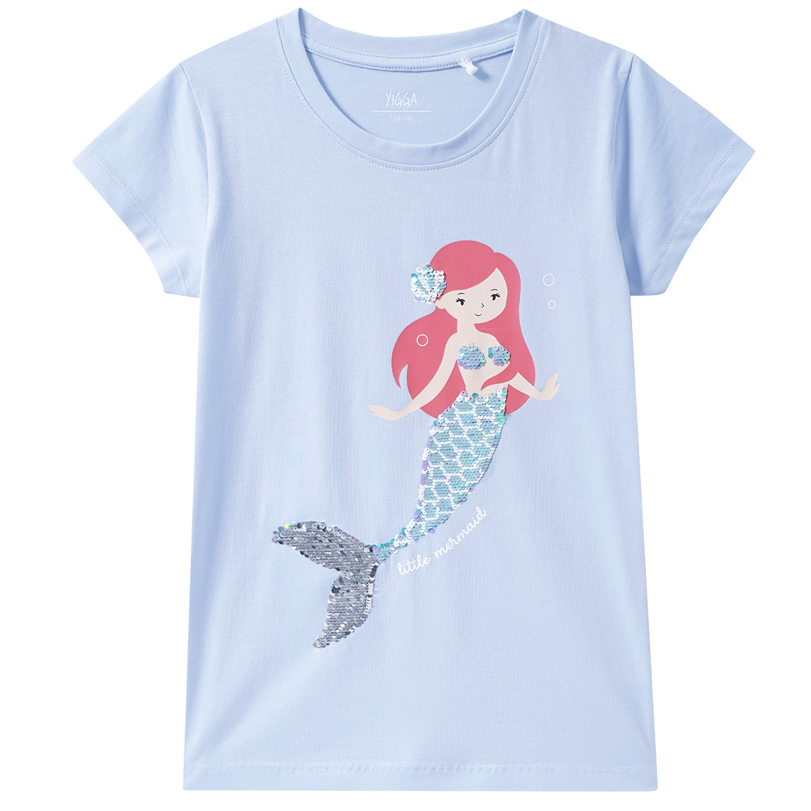 Mädchen T-Shirt mit Wendepailletten