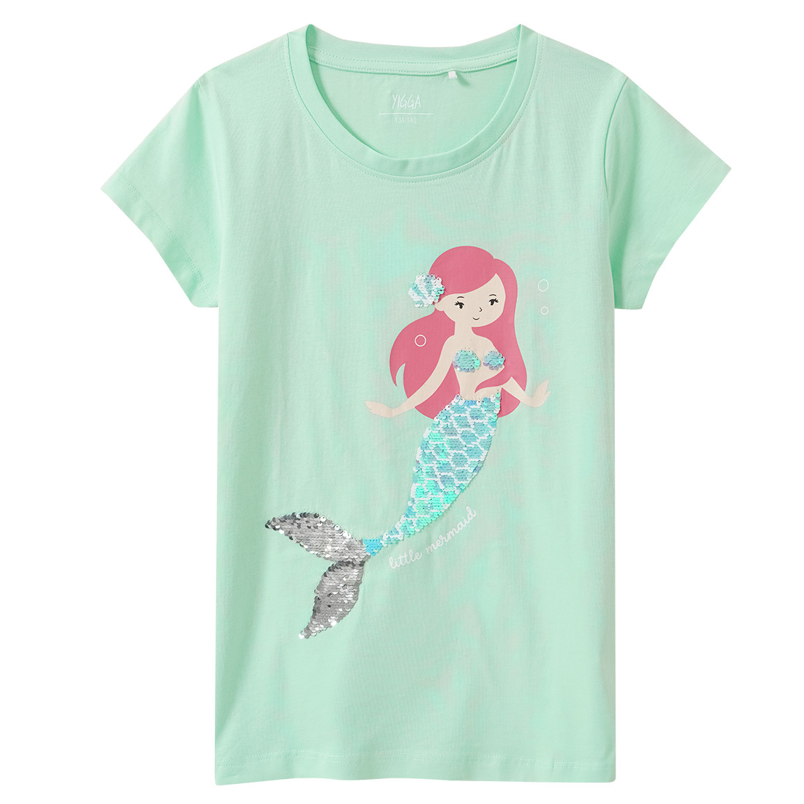 Mädchen T-Shirt mit Wendepailletten