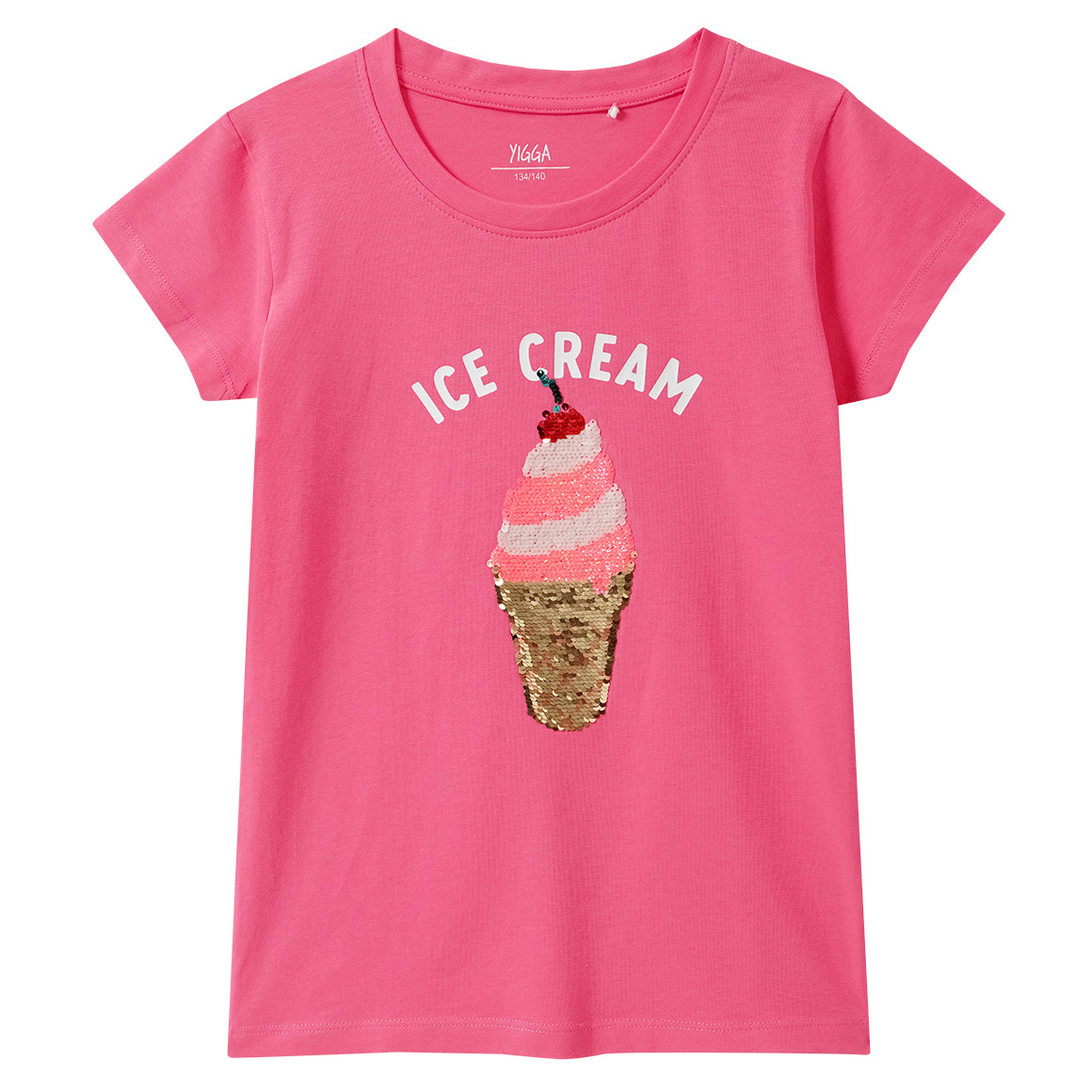 Meisjes T-shirt met omkeerbare pailletten