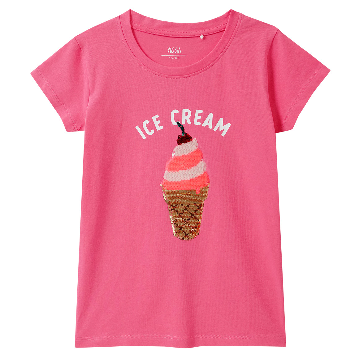 Meisjes T-shirt met omkeerbare pailletten