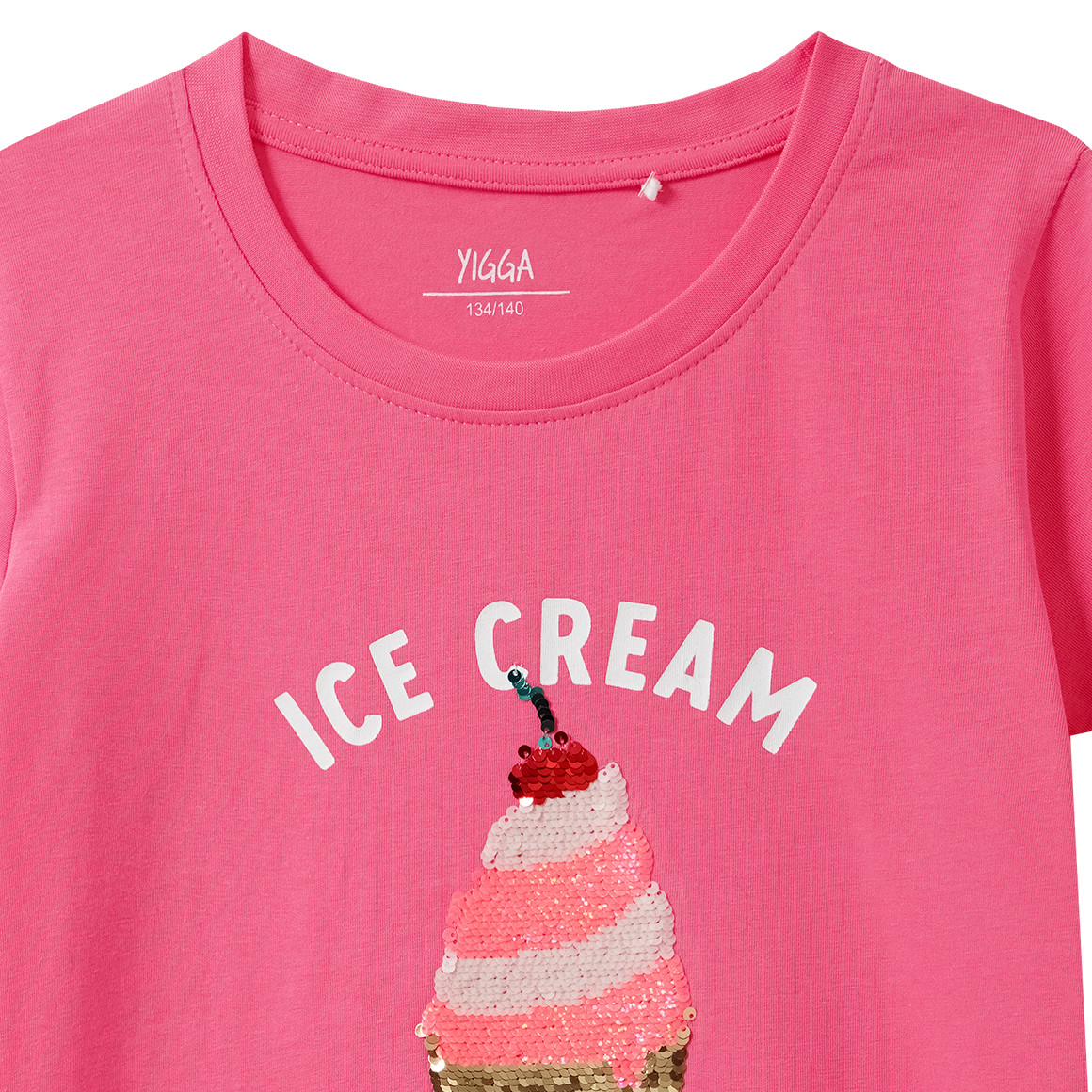 Meisjes T-shirt met omkeerbare pailletten