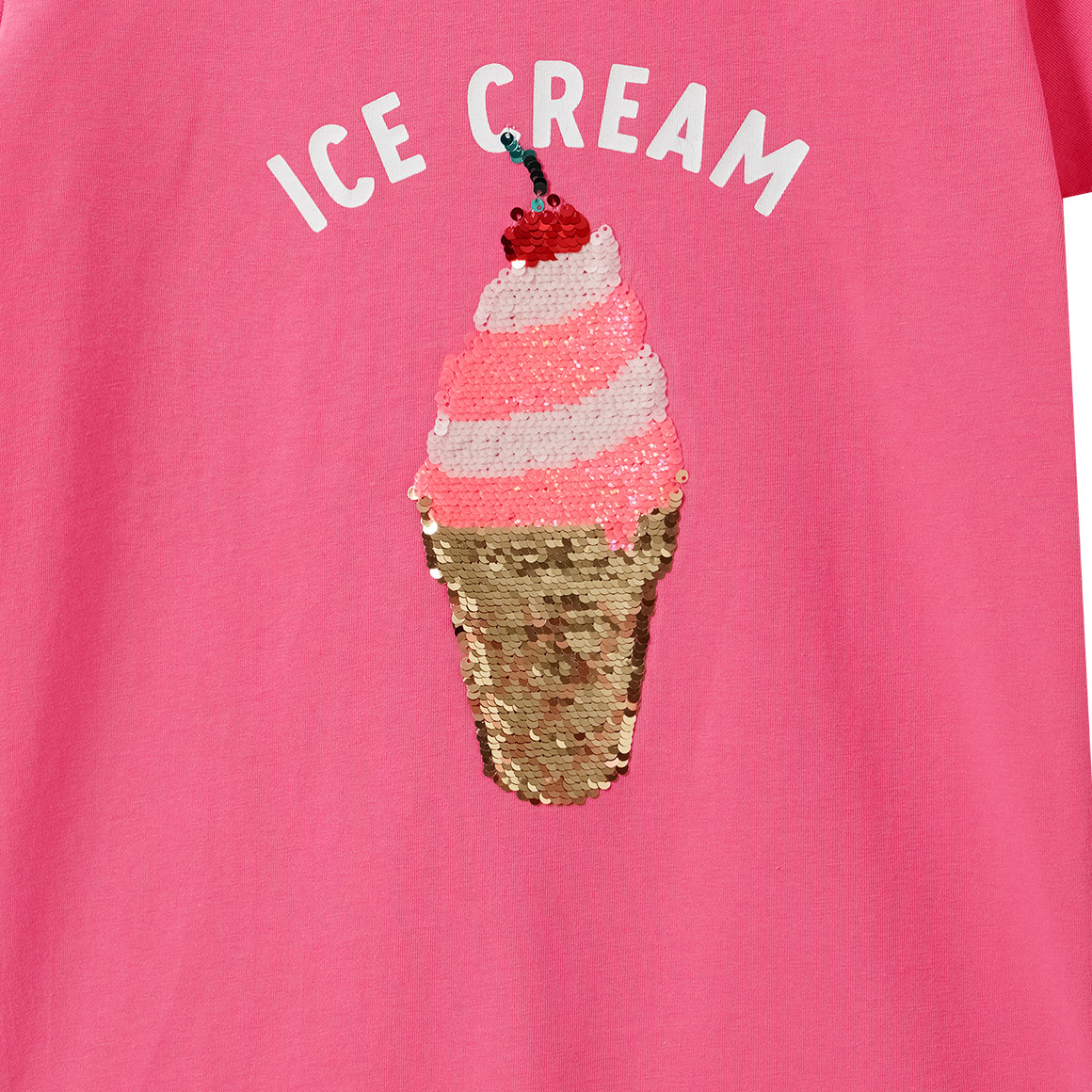 Meisjes T-shirt met omkeerbare pailletten