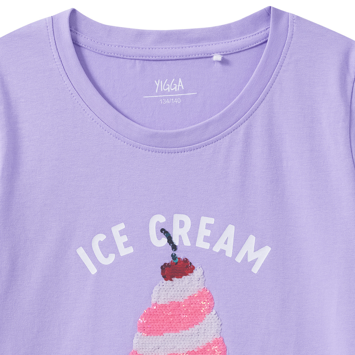 Meisjes T-shirt met omkeerbare pailletten