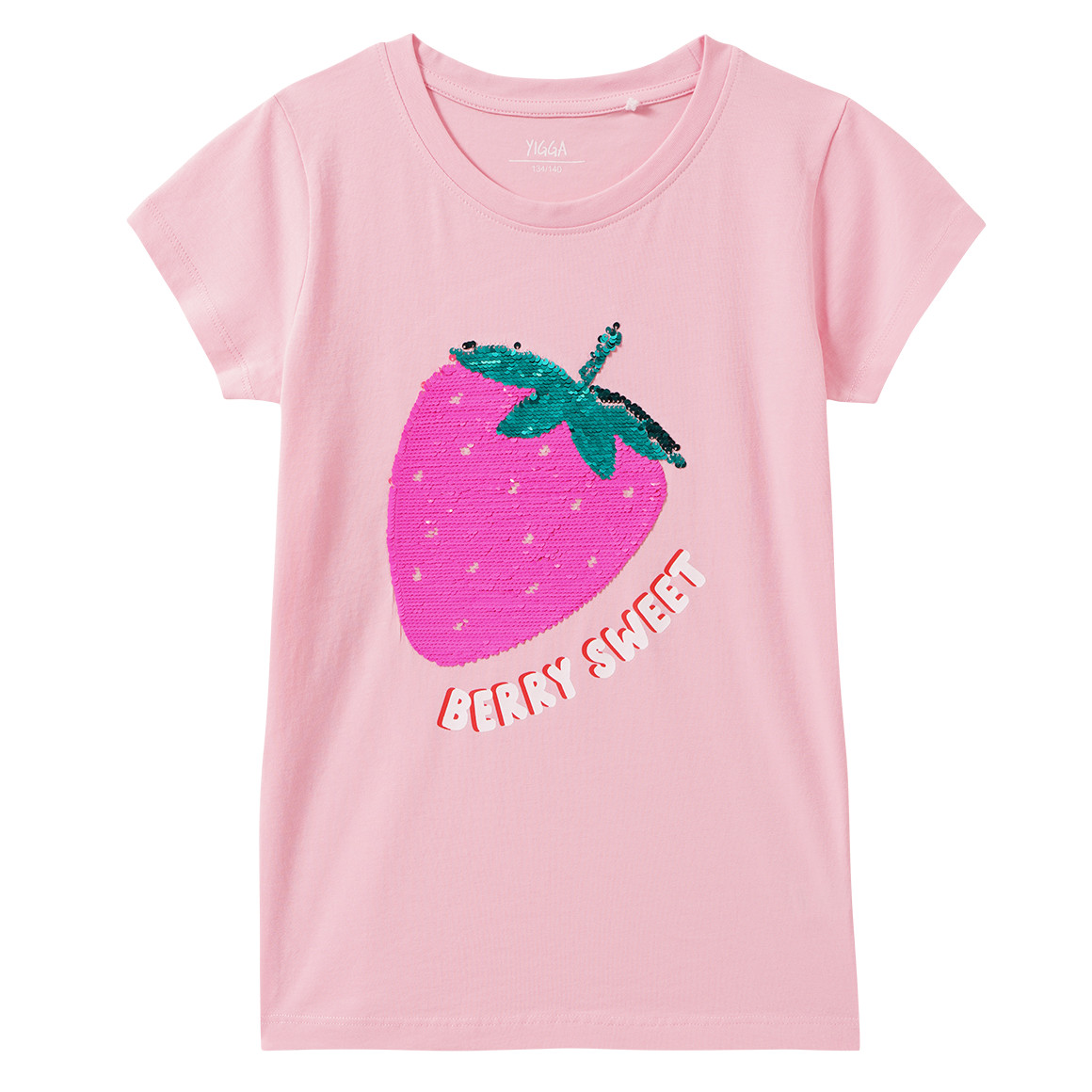 Mädchen T-Shirt mit Wendepailletten