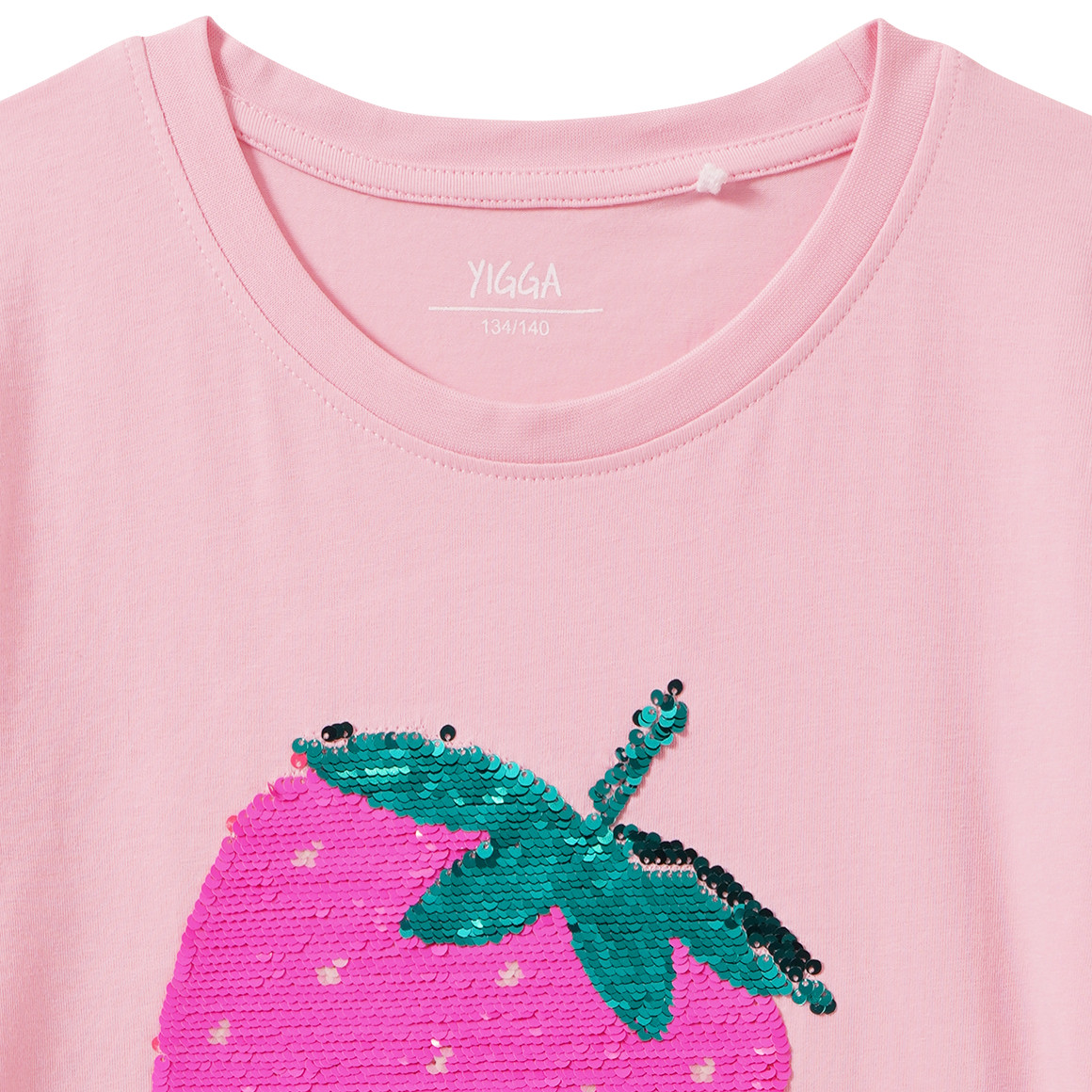 Mädchen T-Shirt mit Wendepailletten