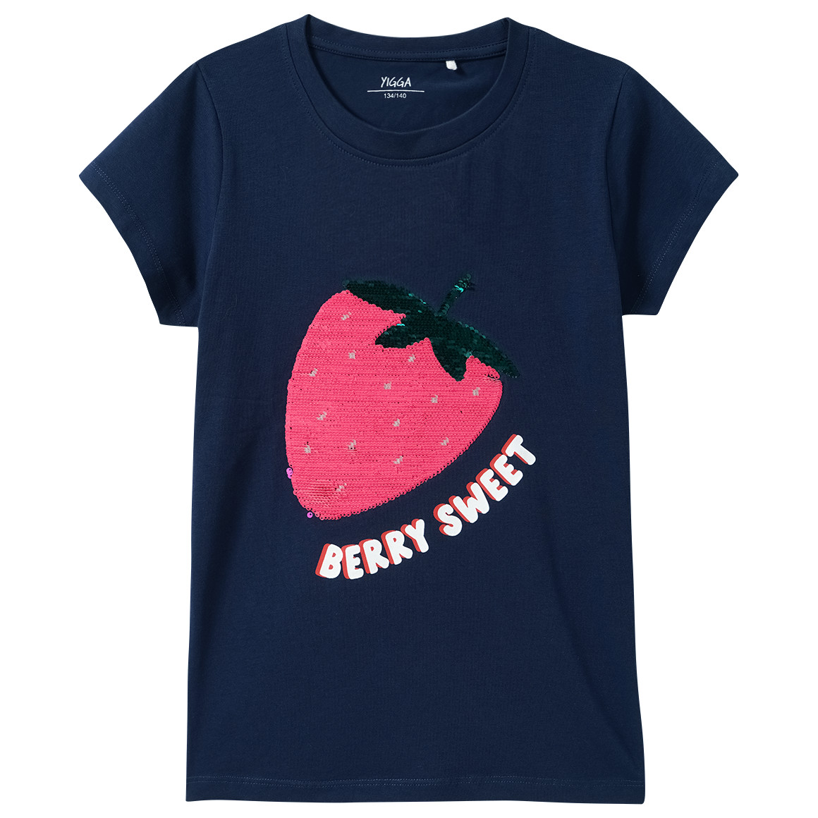 Mädchen T-Shirt mit Wendepailletten