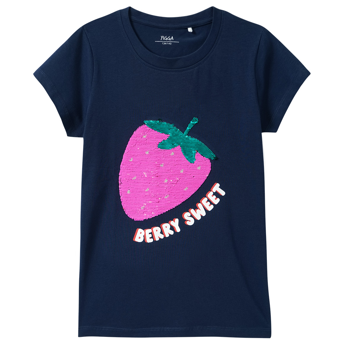 Mädchen T-Shirt mit Wendepailletten