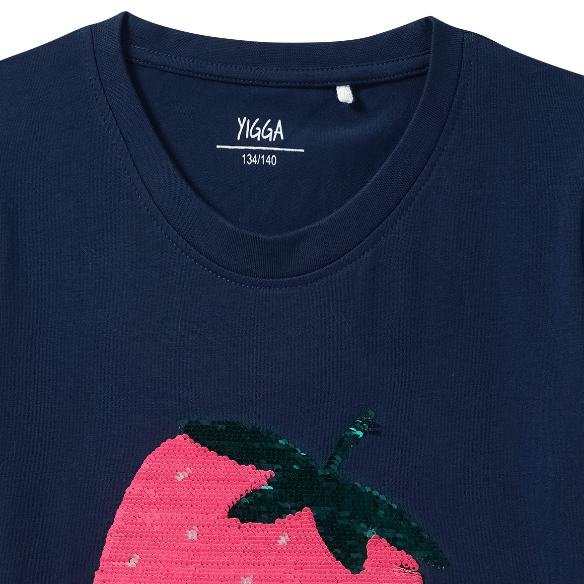 Mädchen T-Shirt mit Wendepailletten