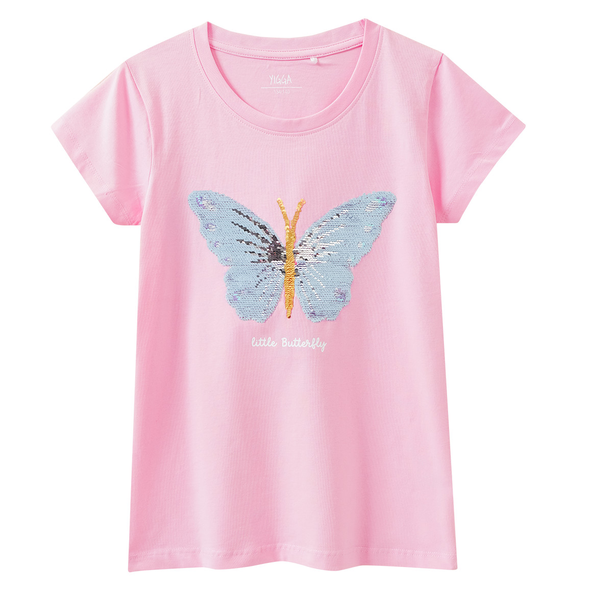 Mädchen T-Shirt mit Wendepailletten