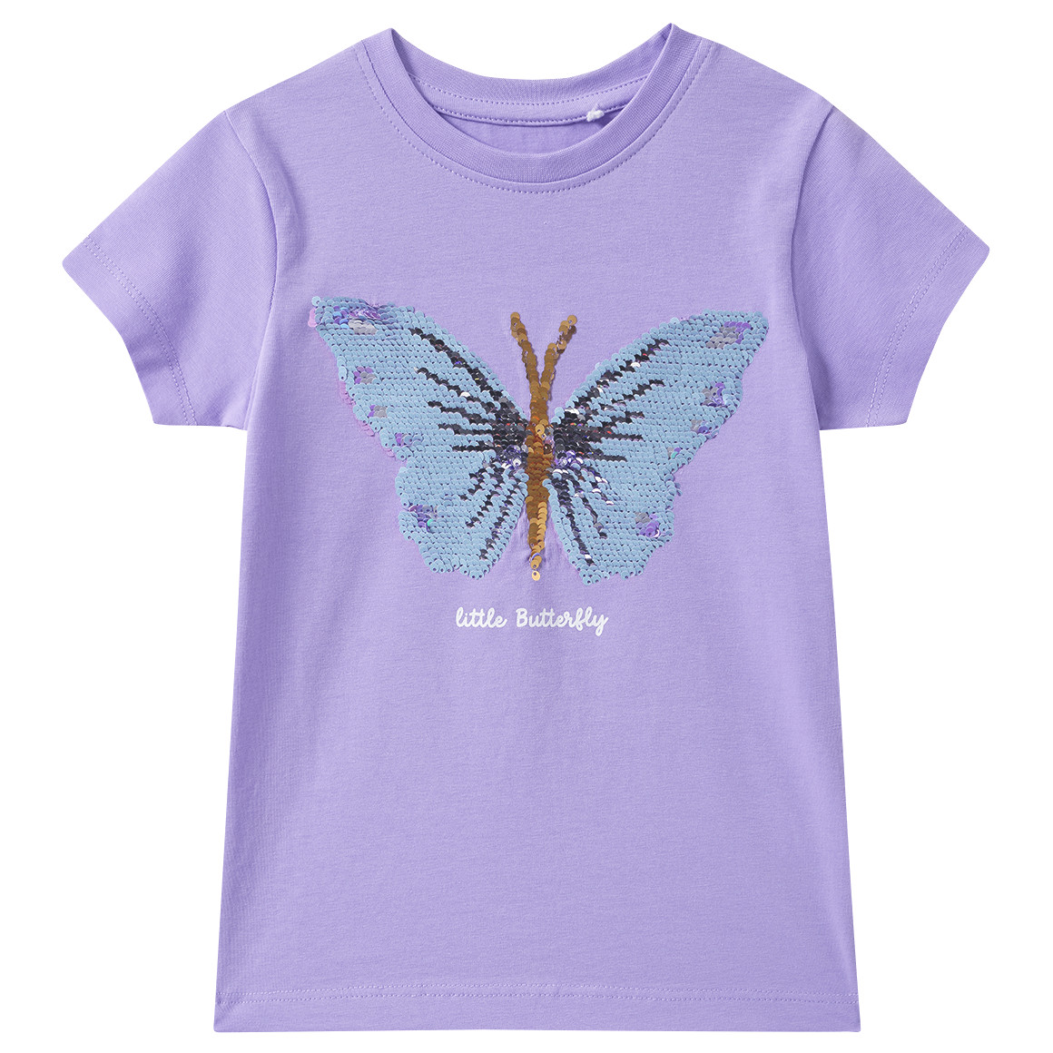 Mädchen T-Shirt mit Wendepailletten