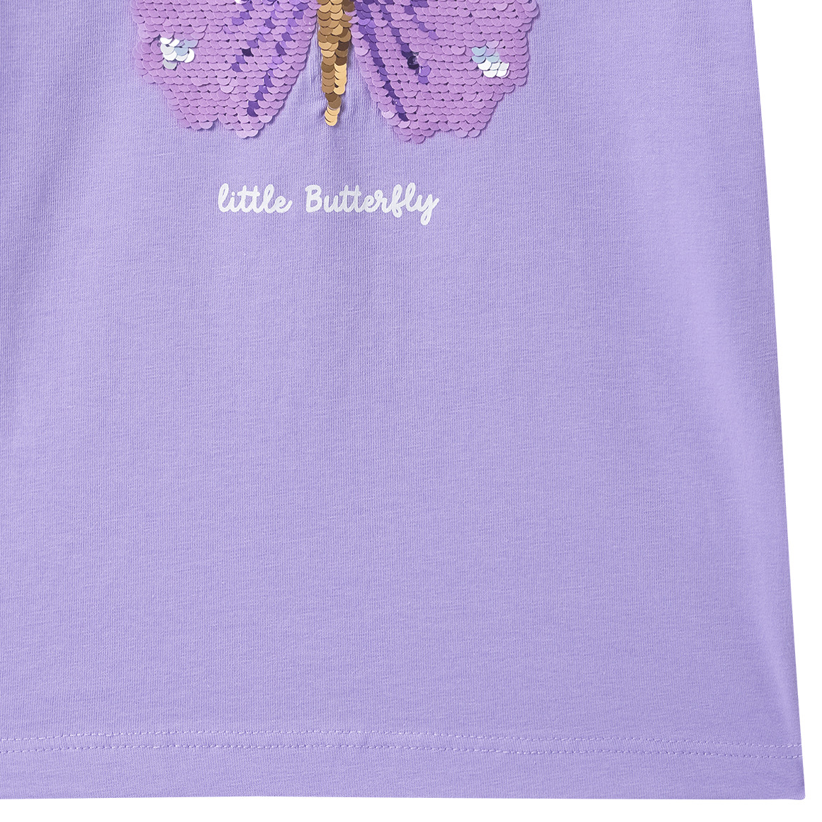 Mädchen T-Shirt mit Wendepailletten