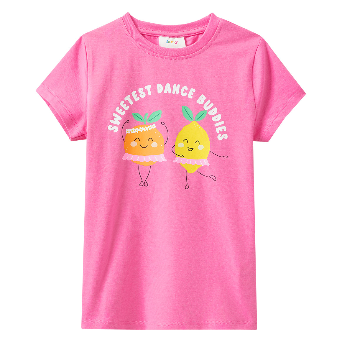 3 meisjes-T-shirts met kleurrijke motieven