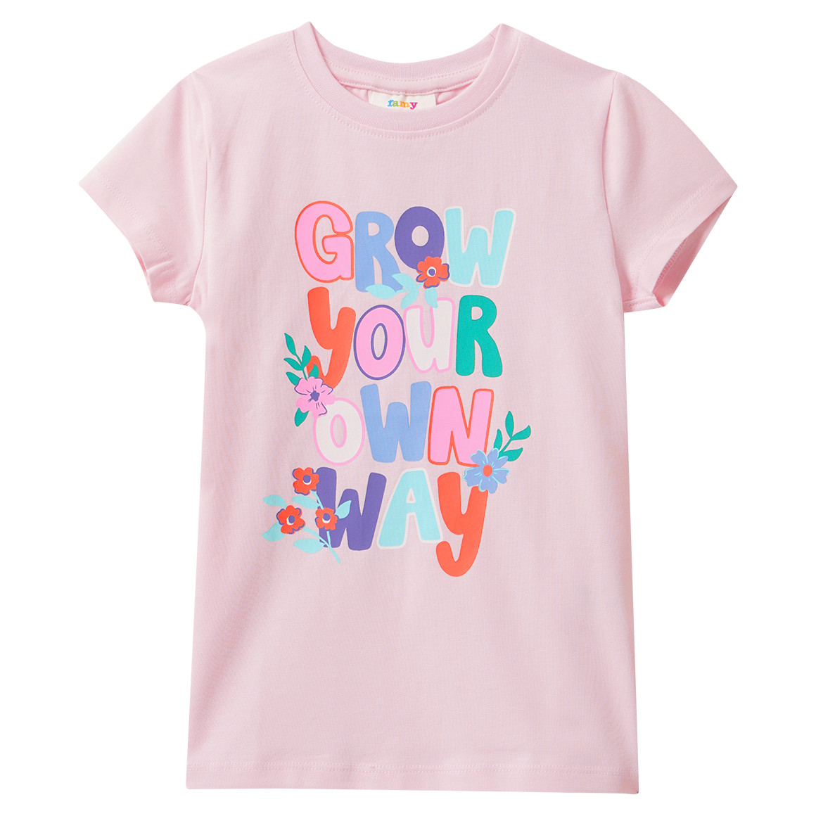 3 meisjes-T-shirts met kleurrijke motieven