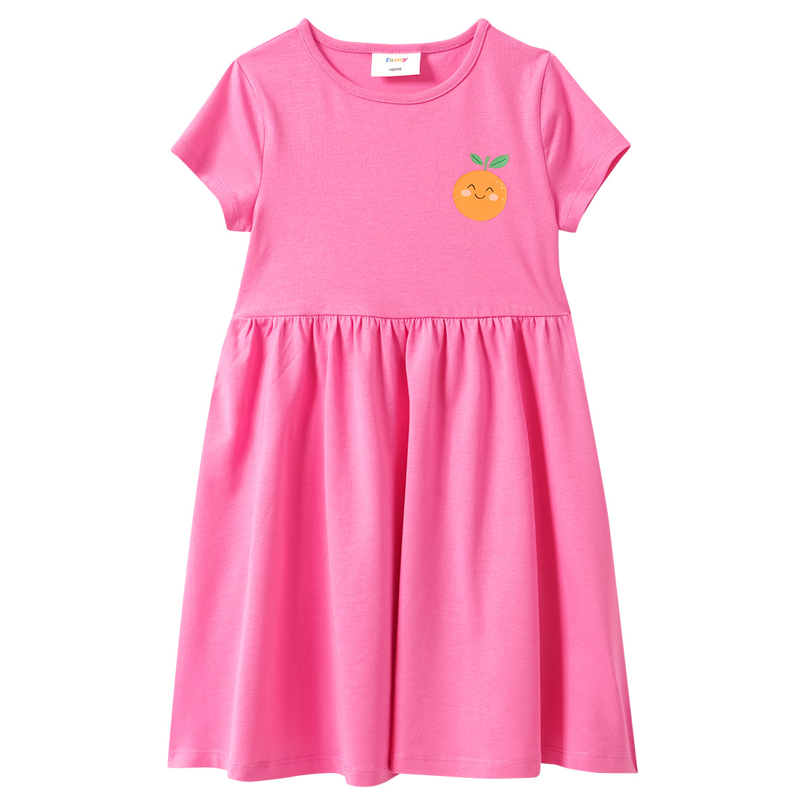 2 Mädchen Kleider mit bunten Motiven