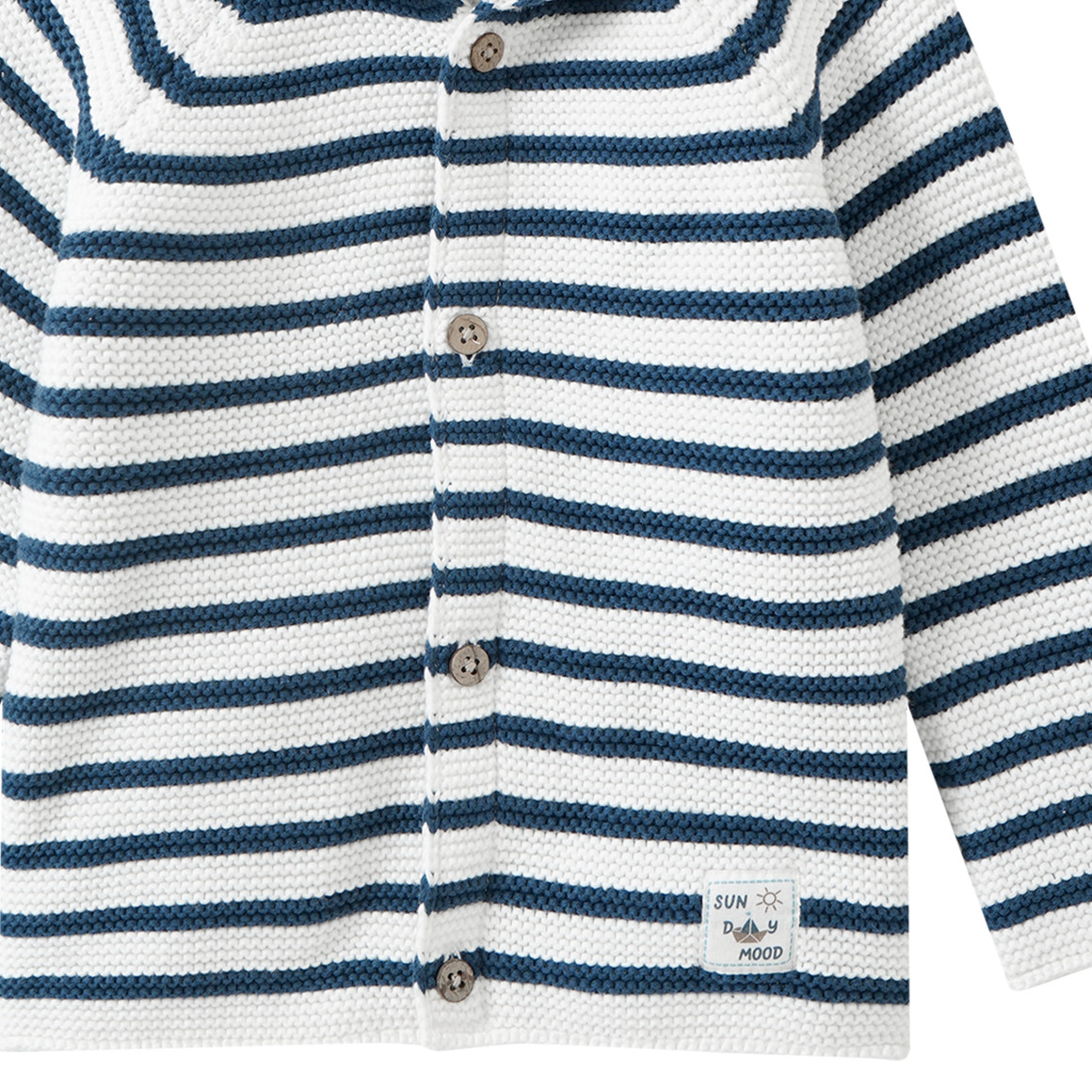 Baby Strickjacke mit Kapuze