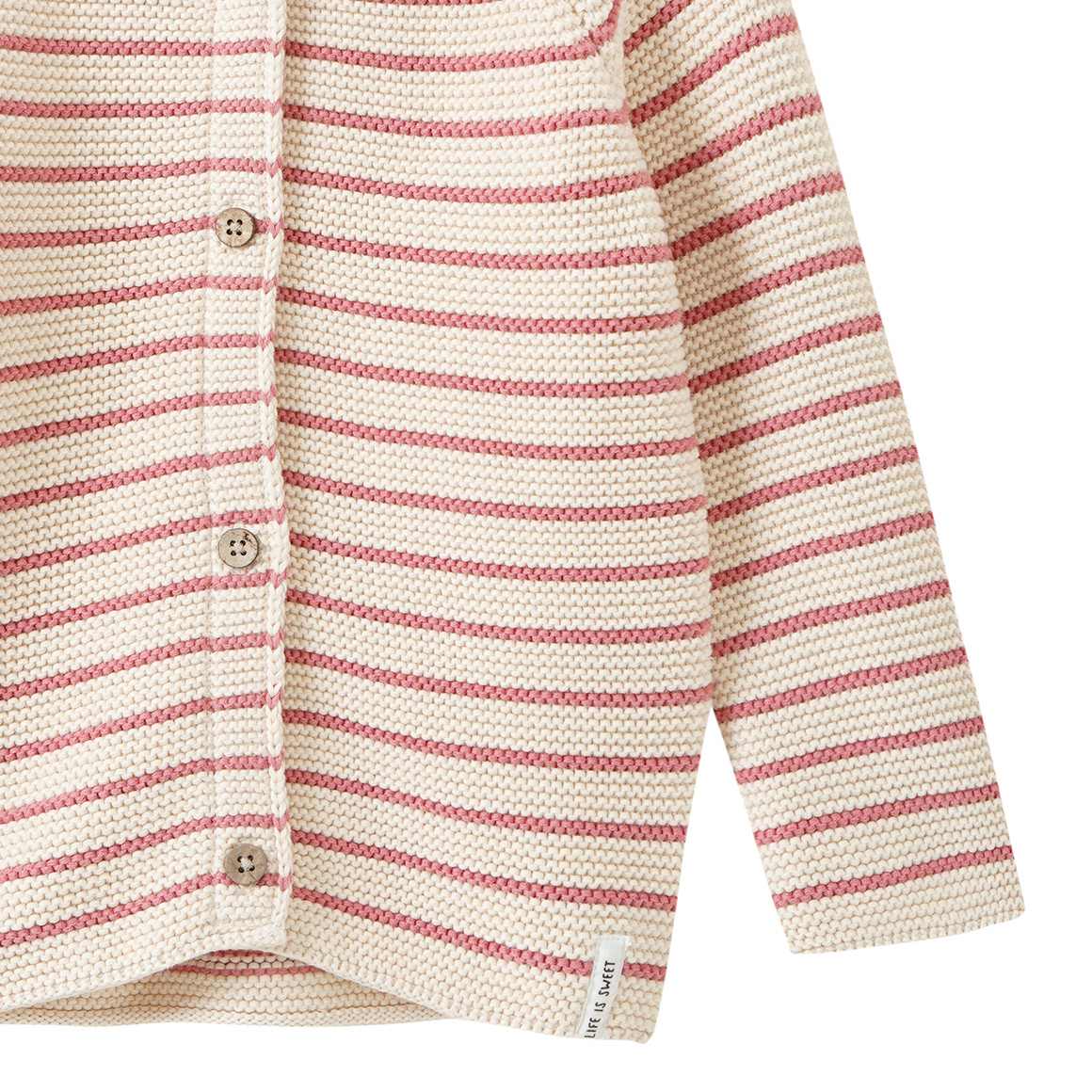 Baby Strickjacke mit Kapuze