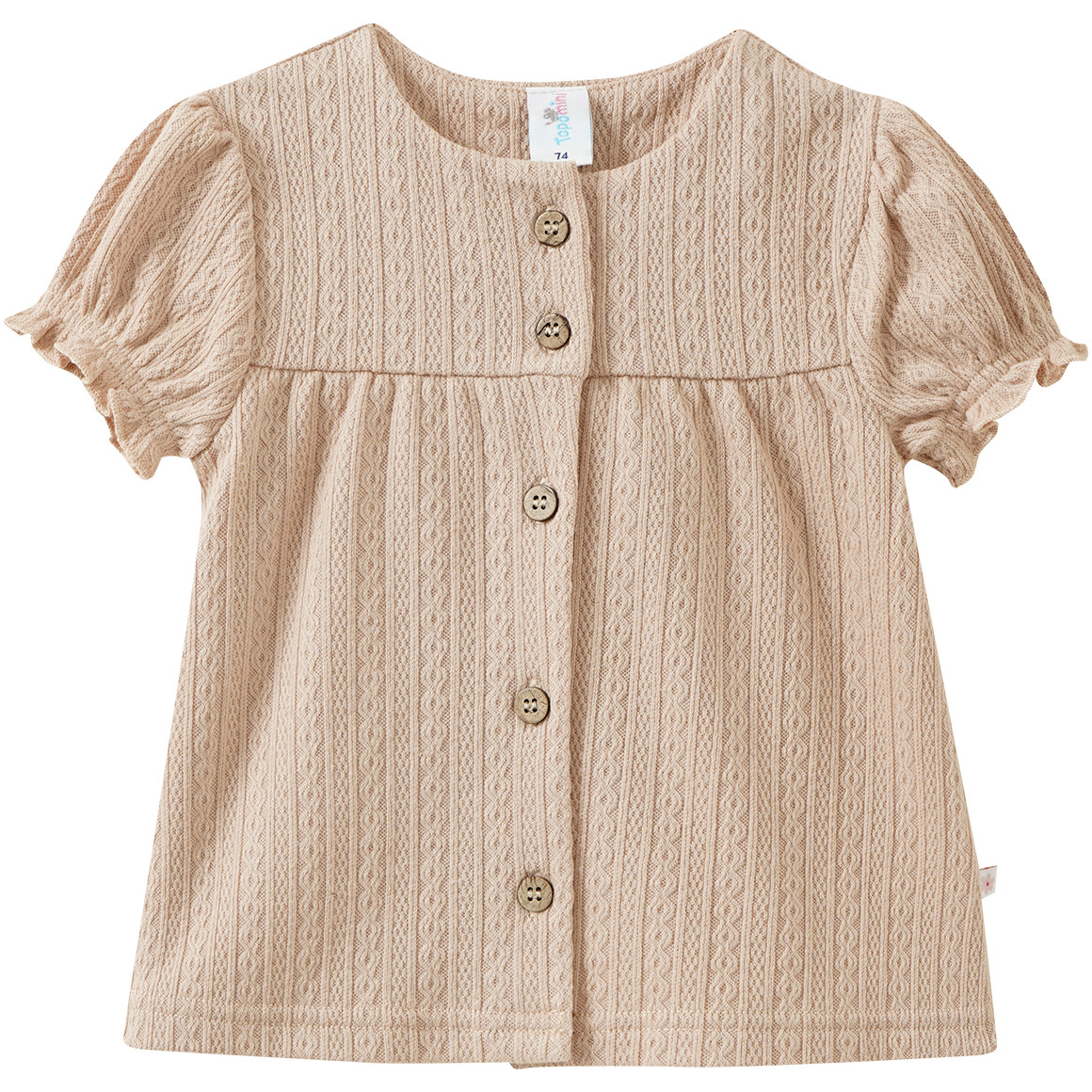 Baby T-Shirt aus strukturiertem Material