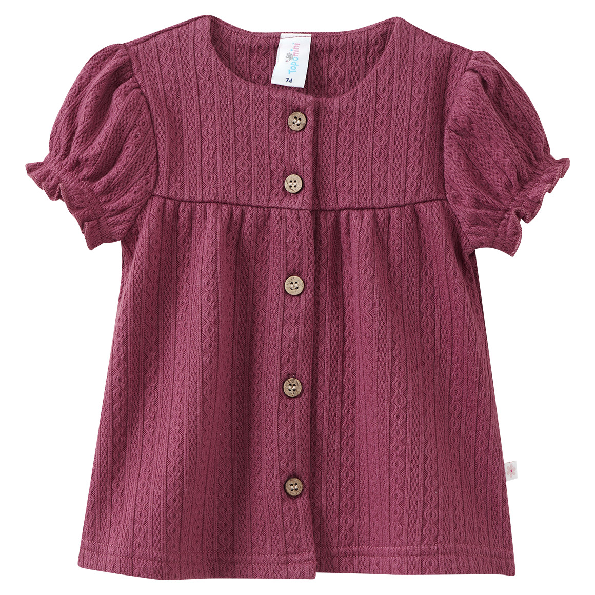 Baby T-Shirt aus strukturiertem Material