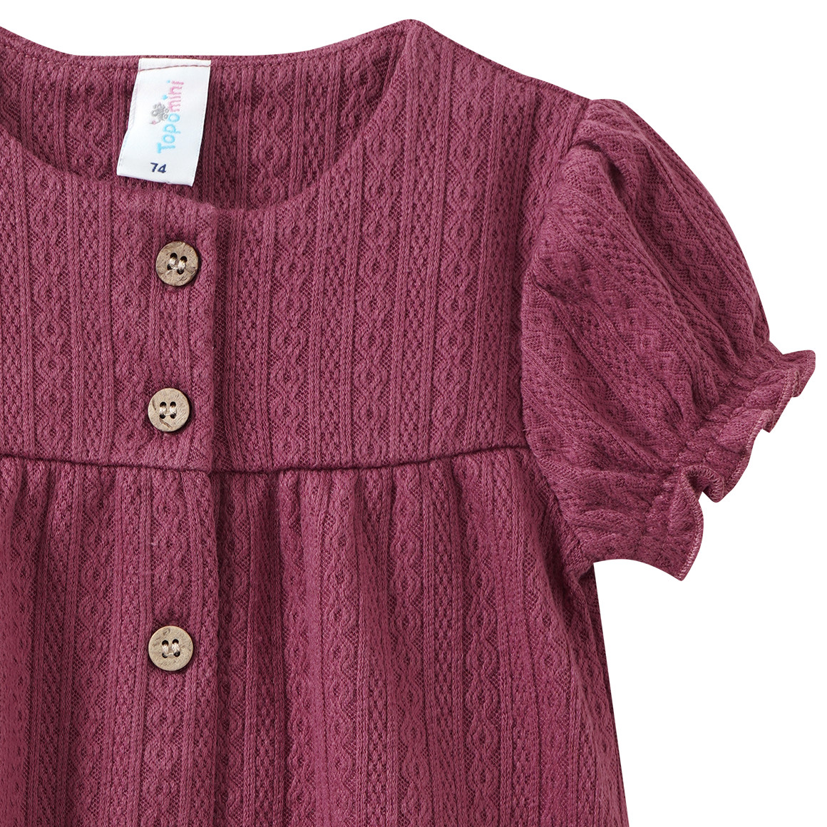 Baby T-Shirt aus strukturiertem Material