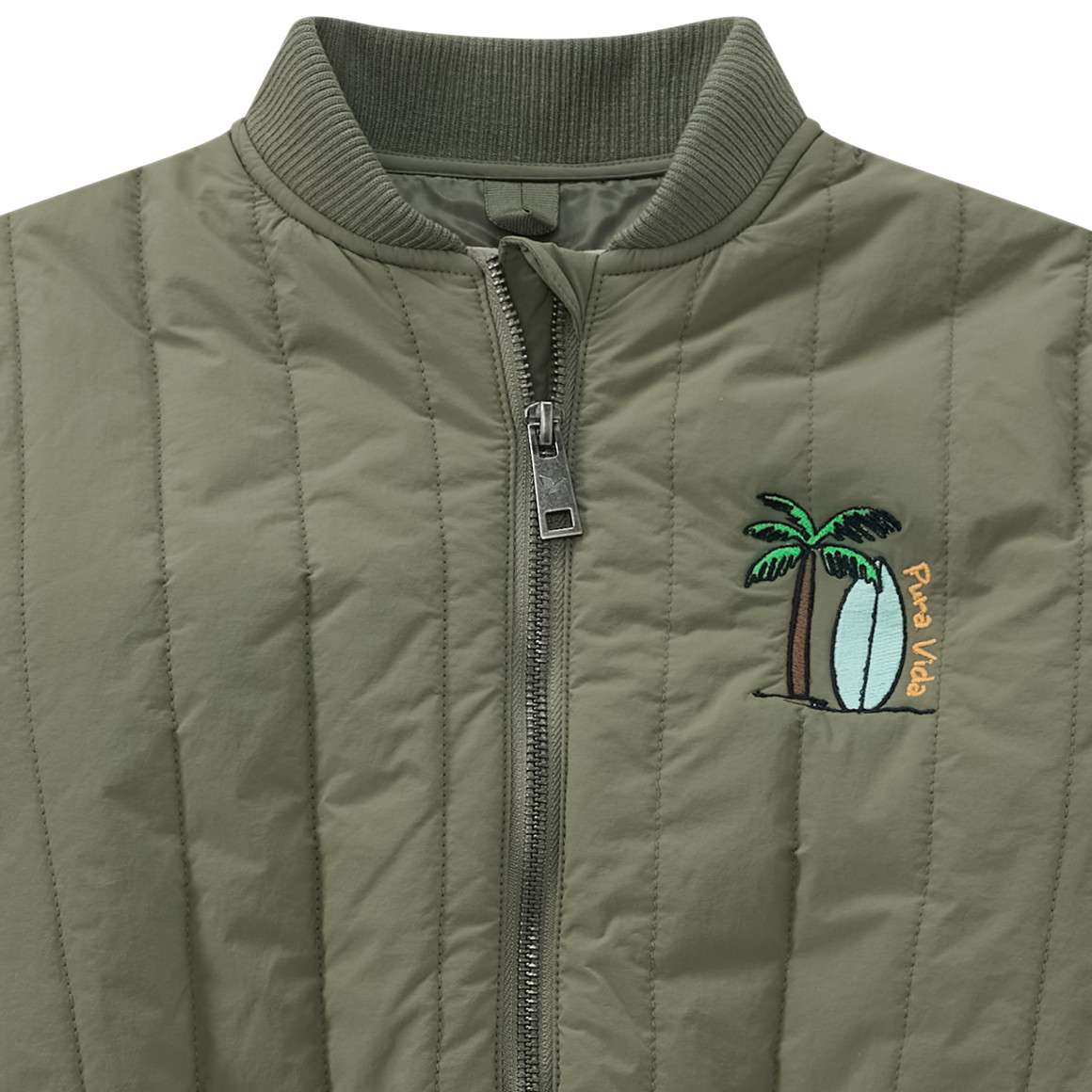 Jungen Steppjacke mit Stickerei