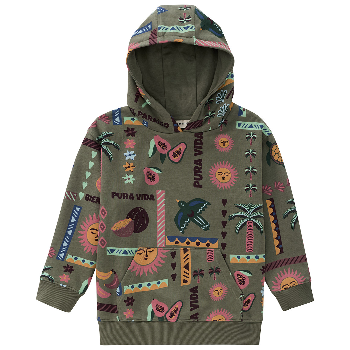 Jungen Hoodie mit Allover-Print