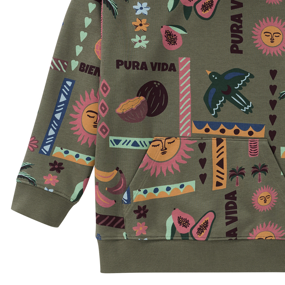 Jungen Hoodie mit Allover-Print