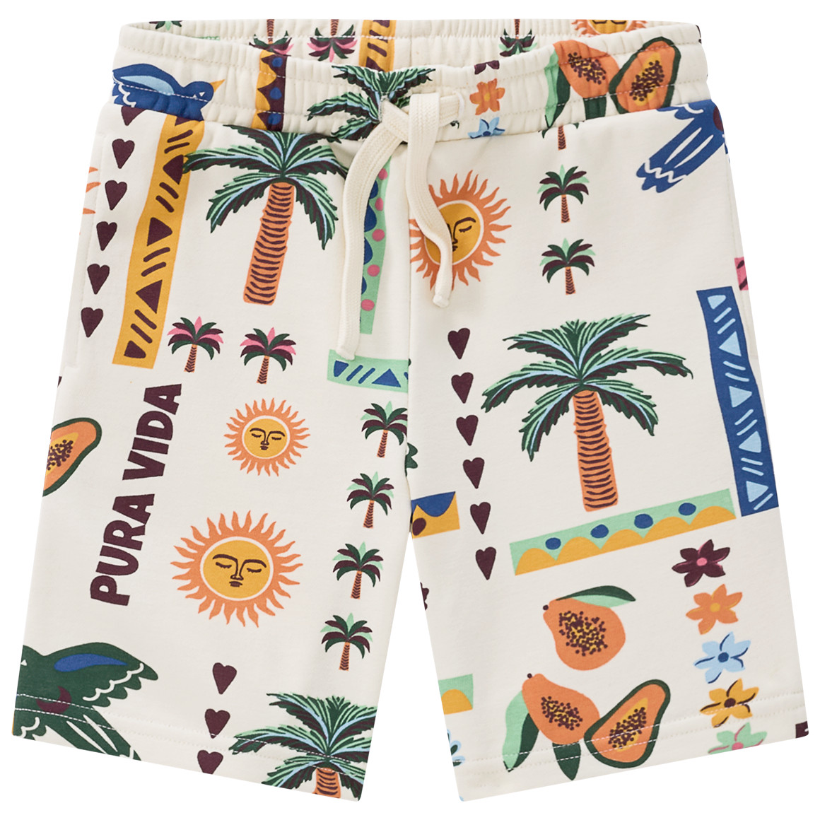Jungen Joggingshorts mit Allover-Print