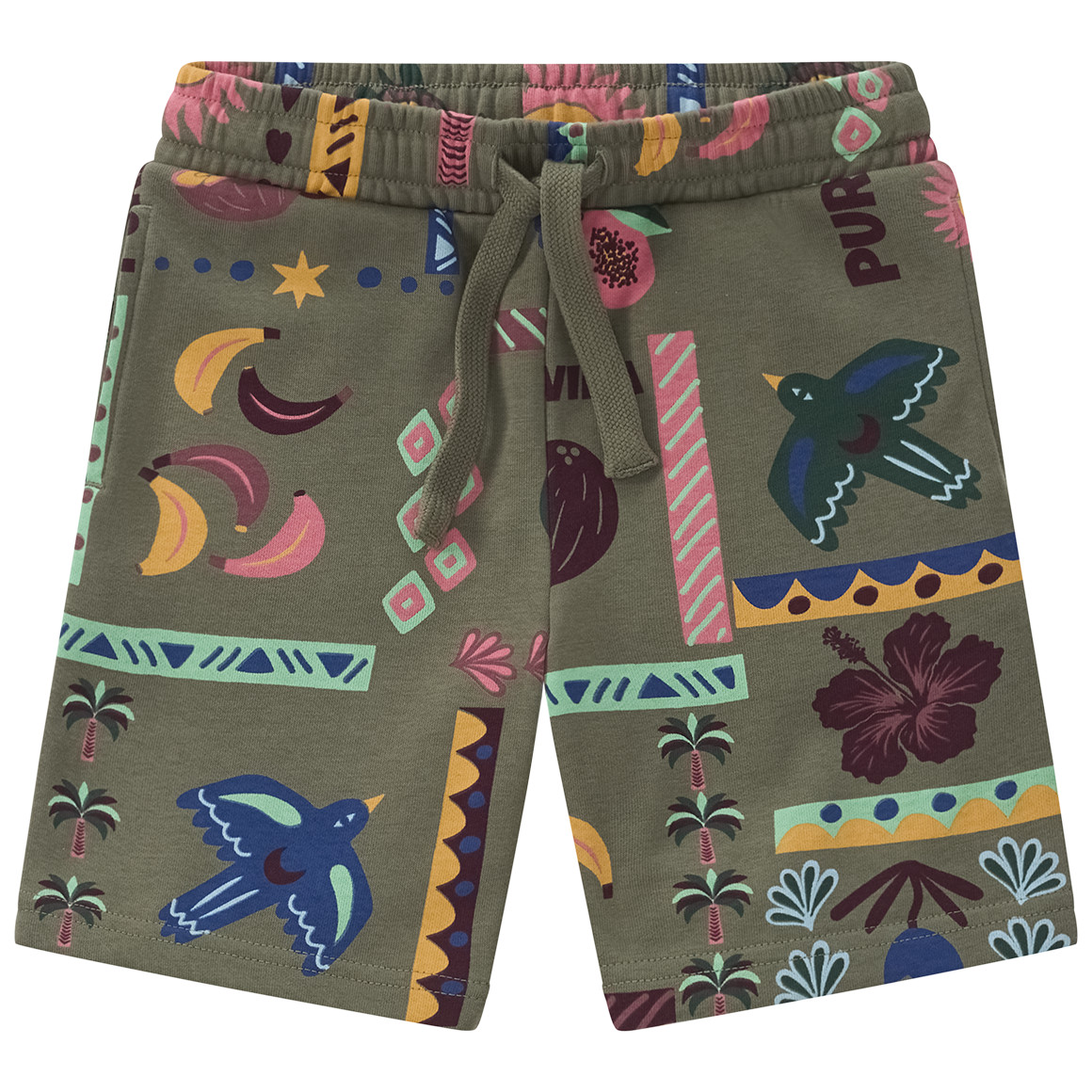 Jungen Joggingshorts mit Allover-Print