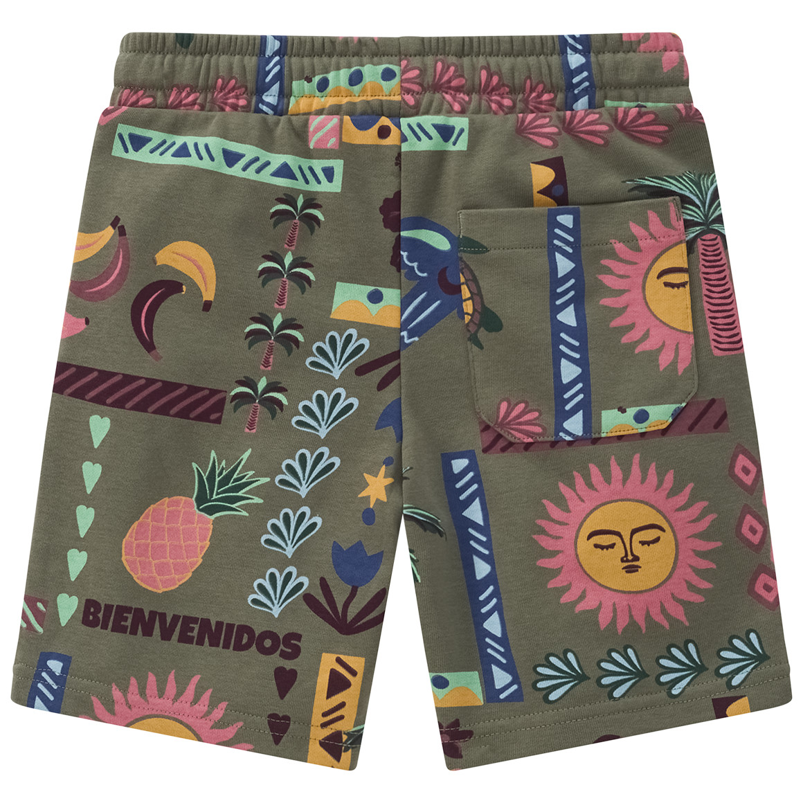 Jungen Joggingshorts mit Allover-Print