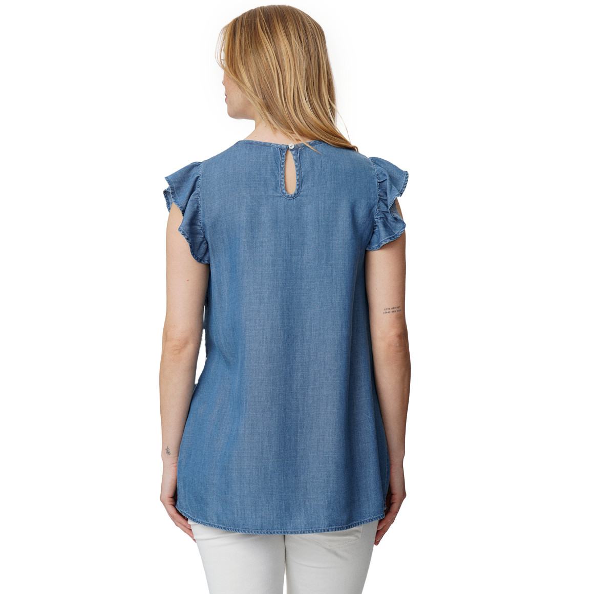 Damen Umstands-Bluse mit Flügelärmeln