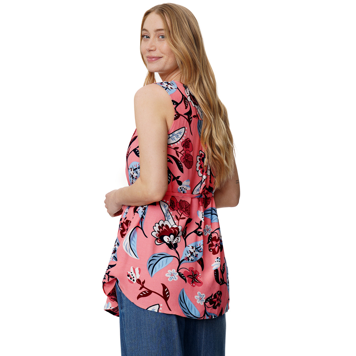 Damen Umstands-Bluse mit Bindeband